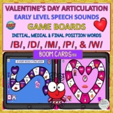 BOOM CARDS™ Early Speech Sounds Valentine's Games: /M/, /B