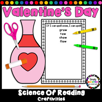 Preview of Valentine's Day Science Of Reading Phonics Craftivities