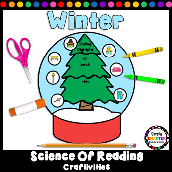 Preview of Winter Science Of Reading Phonics Craftivities
