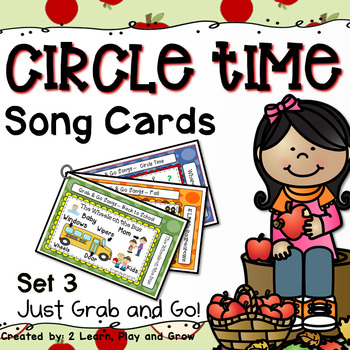 Preview of Circle Time Fall Songs, Finger Plays and Nursery Rhymes - Set 3