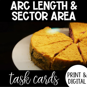 Preview of Arc Length & Sector Area Task Cards