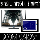 Boom Cards™ Basic Angle Pairs DISTANCE LEARNING