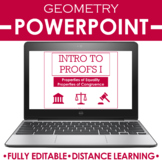 Geometry PowerPoint : Intro to Proofs I DISTANCE LEARNING