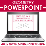 Geometry PowerPoint | Teaching Lines Cut by a Transversal 