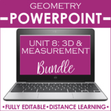 Geometry PowerPoint Unit Bundle | 3D & Measurement DISTANC