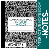 Intro to Angles Notes for Geometry Interactive Notebooks
