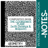 The Coordinate Plane with Distance and Midpoint Notes for 