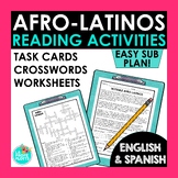 Afro-Latinos Reading Activities Spanish and English Black 