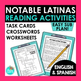 Notable Latinas Reading Activities in Spanish and English 