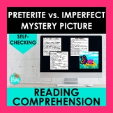 Preterite vs Imperfect Reading Comprehension Mystery Pictu