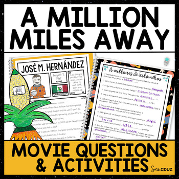 Preview of A Million Miles Away Movie Guide Questions Activities A Millones de Kilómetros