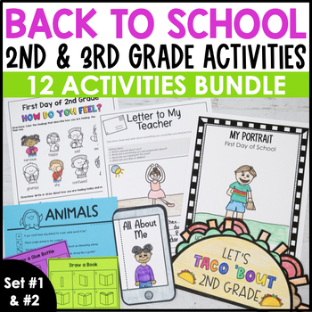 Back to School Activities 2nd and 3rd Grade BUNDLE by A Grace Filled ...