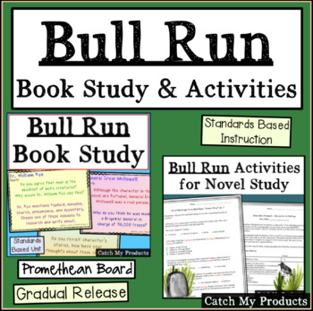 Preview of Bull Run Novel Study and Activities for PROMETHEAN Board