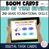 End of Year Foundational Skills Review 2nd Grade Digital Cards