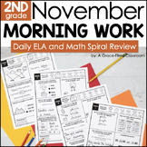 November Morning Work 2nd Grade ELA and Math