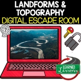 Landforms & Topography Digital Escape Room, Earth Science 