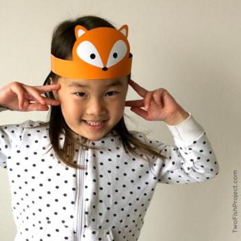 Children's LOUP MASK on Headband With Sound-Fancy Dress Animal Costume 