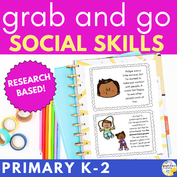 Preview of Social Skills Activities for Primary Grades - School Counseling Activities