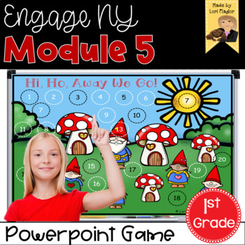 Preview of Engage NY Grade 1 Module 5 Interactive Powerpoint Math Game