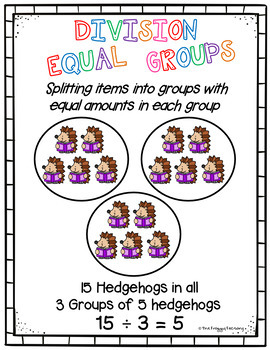division equal groups division worksheets by the froggy factory