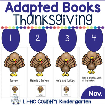 Preview of Thanksgiving Adapted Books