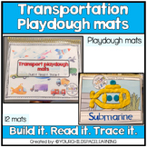Transportation play dough mats | Build it. Read it. Trace it.
