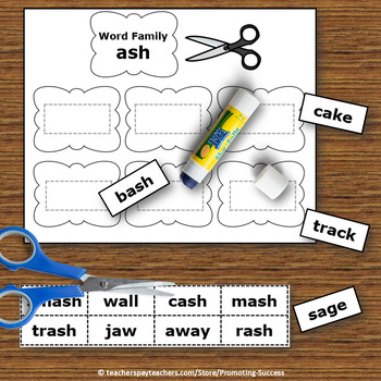 Word Families Kindergarten BUNDLE, ESL Vocabulary for Beginners | TpT