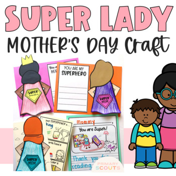 Super Mom Superhero Mother's Day Yard Card Flair Set