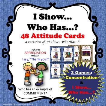 Preview of IB PYP Attitudes Card Games
