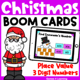 Christmas Math Boom Cards Place Value: 3 Digit Numbers to 1,000