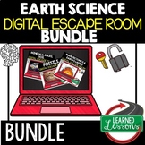 Earth Science Digital Escape Room Bundle, Earth Science Activity