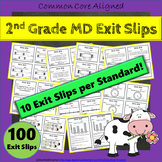 2nd Grade MD Exit Slips ★ Measurement & Data Math Exit Tickets