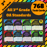 3rd Grade OA Task Cards: ALL Operations & Algebraic Thinki