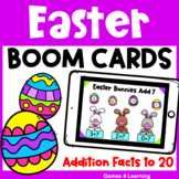 Easter Math Boom Cards for Addition Fact Fluency: Digital 