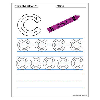 alphabet letter tracing uppercase by humble homeschooling