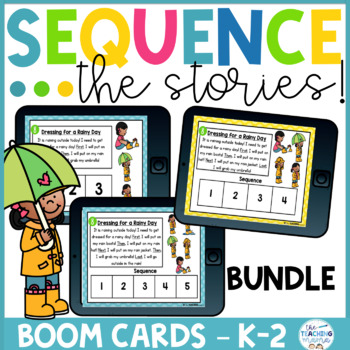 Preview of Sequencing Stories with Pictures BUNDLE! - 3, 4, & 5 Steps!
