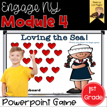 Preview of Engage NY Grade 1 Module 4 Interactive Powerpoint Math Game