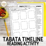 Reading Activity for Spanish Class | Tabata Timeline