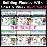 Onset and Rime Phonics Word Fluency Digital Boom Cards Bundle
