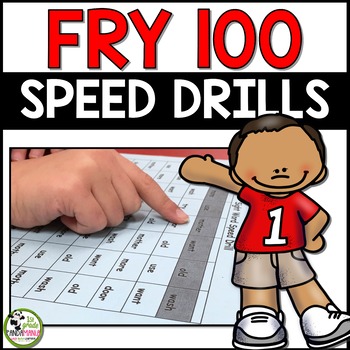 Preview of Fry Sight Words Fluency Speed Drills for First 100 Fry Words