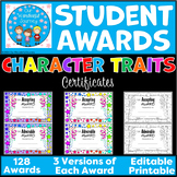 50% Off Limited Time- Student Awards Character Traits Them