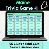 Maine Trivia Game #1 Interactive Powerpoint Activity Diffe