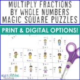 Multiplying Fractions by Whole Numbers Game or Worksheet A