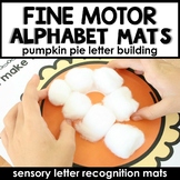 Pumpkin Pie Alphabet Fine Motor Mats ABC Activities for Pr