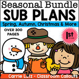 30% Off - Seasonal Lesson Plan Bundle First Grade Emergenc
