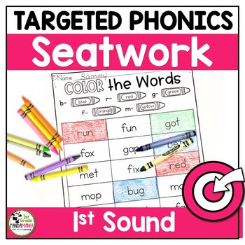 Preview of Beginning Sounds Worksheets Phonics Science of Reading Aligned Activities