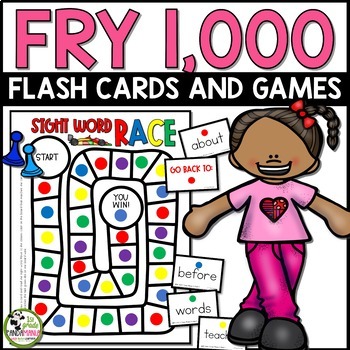 Preview of Fry Words Flash Cards Games and Centers for All 1,000 Fry Sight Words