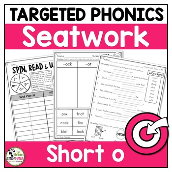 Preview of Short Vowel Worksheets Short o Phonics Activities Science of Reading Aligned