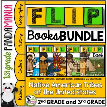 Preview of Native American Tribes and Culture FLIP Book Bundle