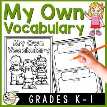 Preview of Vocabulary Notebook for Kindergarten and 1st Grade